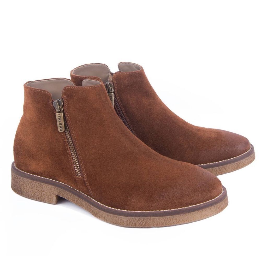 Italeau Waterproof‎ Foliana Booties in Cognac Women's size 40